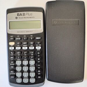 Texas Instrument BA II plus financial calculator